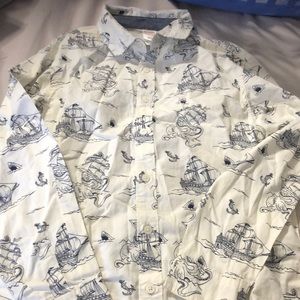 Gymboree boys button down nautical shirt